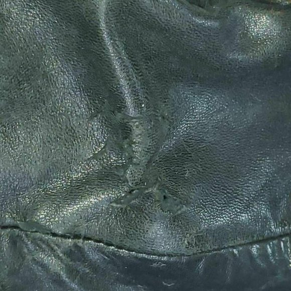Pierre Cardin Womens Leather Bomber Jacket Black - Picture 12 of 12